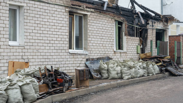 Professional Fire Damage Removal technician working in Princeton, MN
